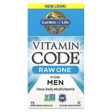 Garden of Life Vitamin Code, Raw One for Men 75 Caps (Pack of 1)