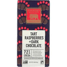 Endangered Species Dark Chocolate Bar Red Raspberries ,3 Oz(Case Of 12)