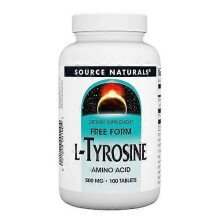 Source Naturals L-Tyrosine,500 MG ,100 Tabs (Pack of 1)