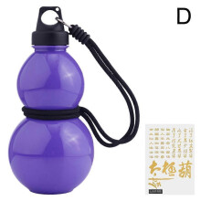 (Purple) 750ml Gourd Shape Water Bottle PC Material Journey to the West Monkey King Design