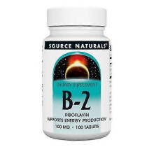 Source Naturals Vitamin B-2,100 mg ,100 Tabs (Pack of 1)