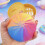 (White) Glitter Dumpling Squishy Box Anxiety Relief Fidget Decompression Dough 3