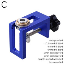 (C) Woodworking Cabinet Door Rebound Device Puncher Jig Cabinet Door punch
