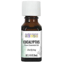 Aura Cacia Essential Oil Eucalyptus ,(e. globulus) 0.5 Fl Oz (Pack of 1)