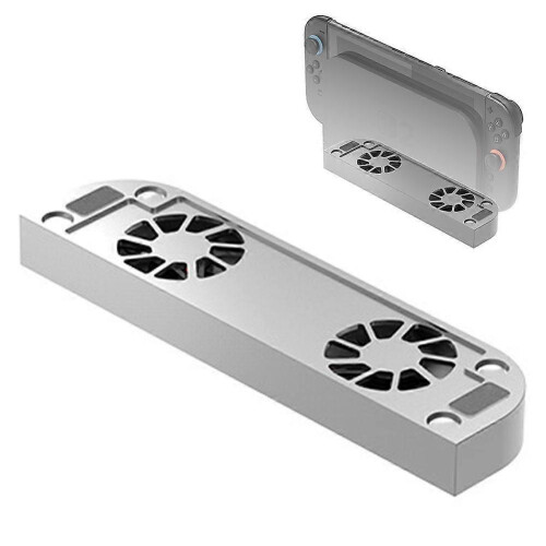 (Black) Cooling Fan For Switch 2 Docking Station Heat Sink Base 1