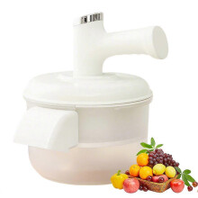 (White) Electric Fruit Peeler with OneTouch Automatic Peeling for Grapes Rechargeable