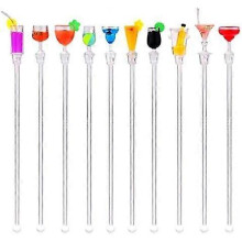 Cocktail Mixing Spoon, Cup Acrylic Bar puddler 10 pcs