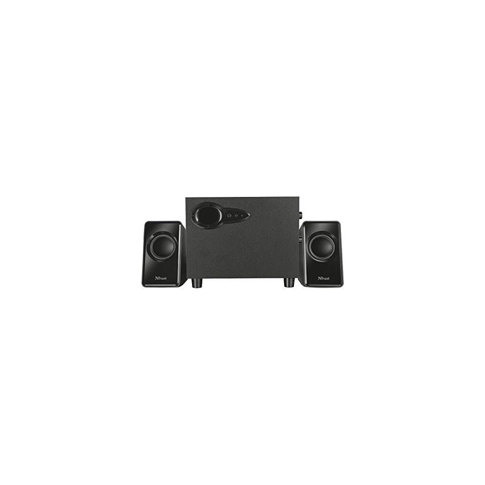 Photos - Speakers Trust Avora 2.1 PC with Subwoofer for Computer and Laptop, 18W Compact Sound System, Jack 3.5 mm, USB Powe(9W RMS)