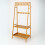 Bamboo Clothes Rail with 2 Shelves 10