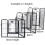 Heavy Duty 8 Panel Pet Playpen Metal  Cage Medium 5