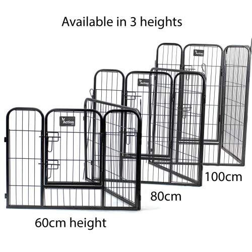 Heavy Duty 8-Panel Pet Playpen with Door Small 2