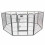 Heavy Duty 8 Panel Pet Playpen Metal  Cage Medium 6