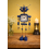 Steampunk Metal Robot Clock Vintage Industrial Desk Table Clock Decor 4