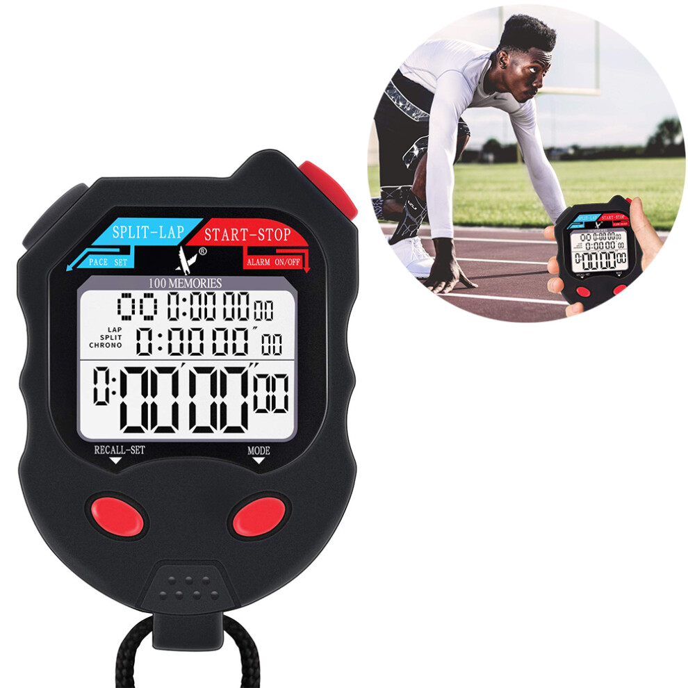 Elite Digital Stopwatch Timer, Combining Interval Timer And Countdown Function For Comprehensive Performance Analysis