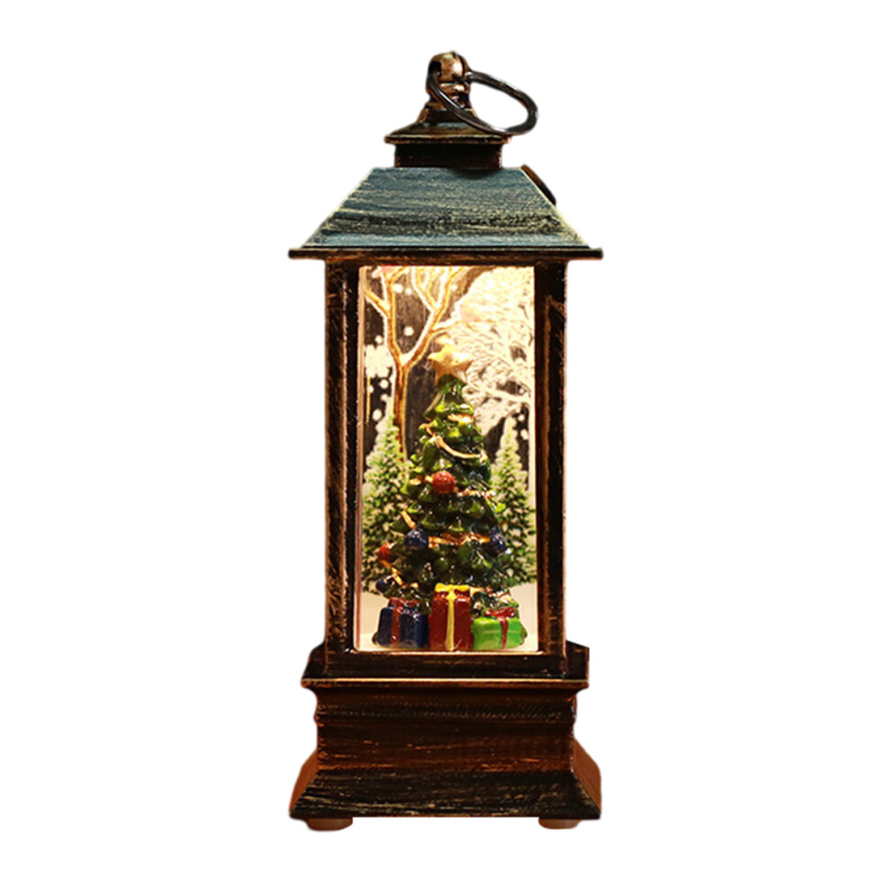 Lighted Snow Globe Christmas Lantern, Battery Operated Snow Globe Lantern, Lighted Christmas Snowman 3545974769807
