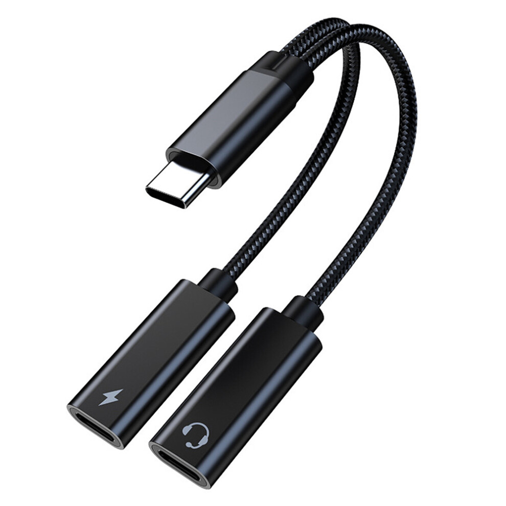 Usb C Splitter, Dual Usb C Headphones And Charger Adapter With 3545974771909