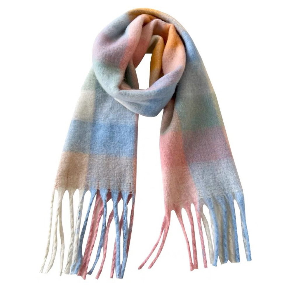 Winter Women Warm Scarf Long Shawl Large Scarves Cold Weather Thick Blanket Scarfs Colorful Plaid-image-OPC-PT7PN2D-NEW