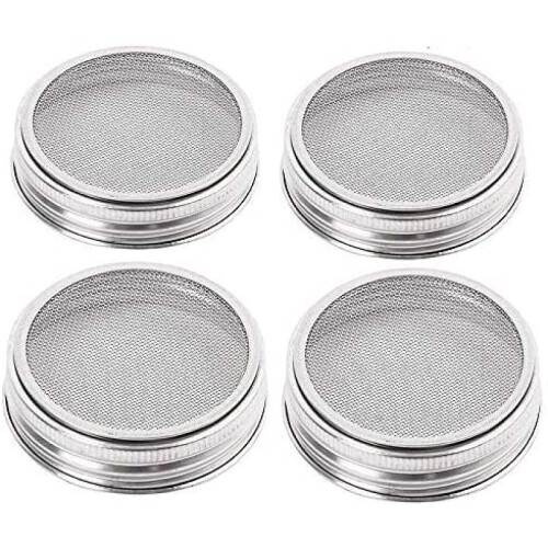 Stainless Steel Sprouting Jar Strainer lid - 2 in 1 Superb