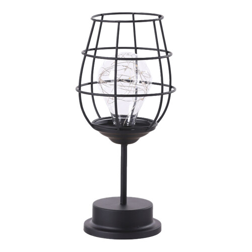 Retro Iron Night Light, Creative Wine Bottle Table Lamp, for Hotel