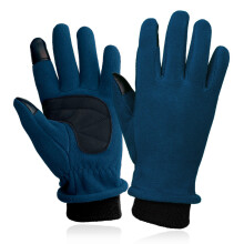 Outdoor gloves for men and women touch screen windproof fleece gloves