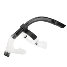 Ergonominen silikonisuukappaleinen snorkkeli Hyperdry-järjestelmällä ja pikalukitusklipillä uintiharjoitteluun ja snorklaustoimintaan (2 kpl