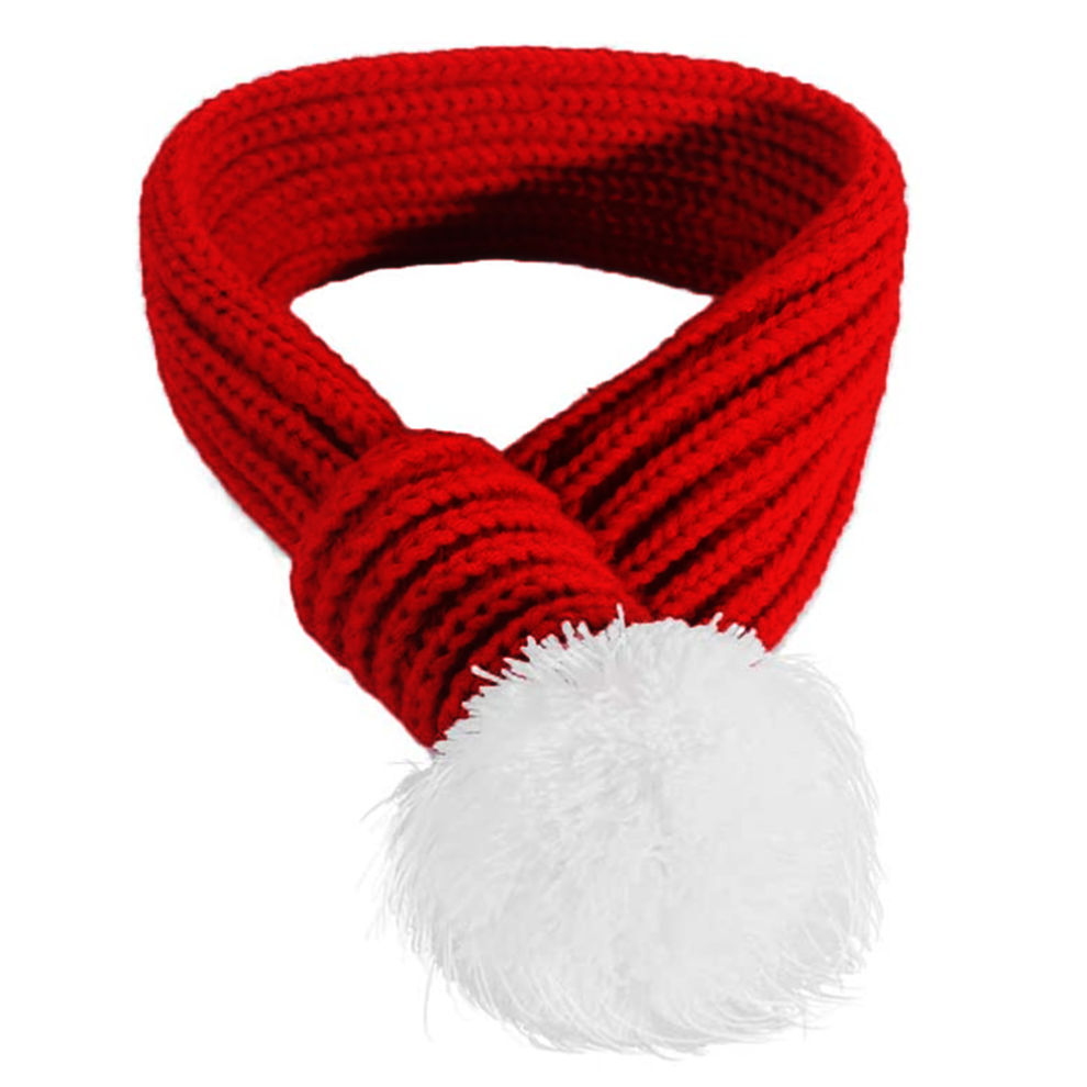 Dog Christmas Costume Christmas Scarf Large Pet Scarf Pet Apparel For Dogs Red 3545974769975