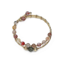 Natural Crystal Bracelet Unisex Womens Copper Minimalist Luxury Gift
