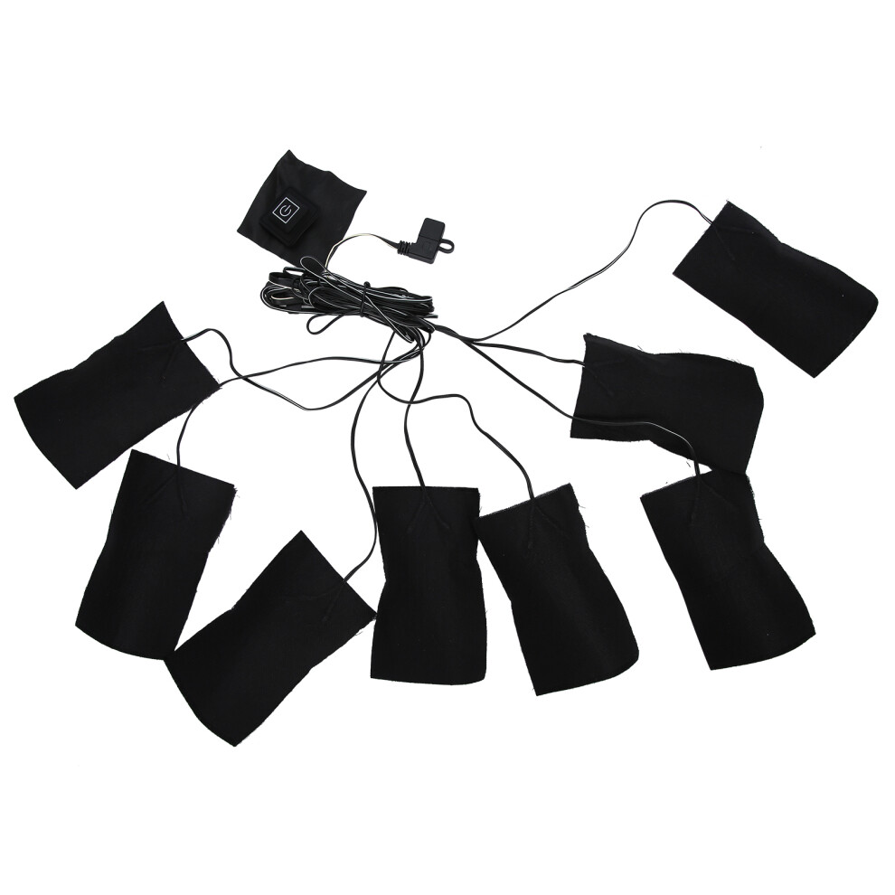 Usb Electric Heating Pads Cloth 3 Gears Waterproof Clothes Vest Jacket Pads Heater Sheet 3545974771855