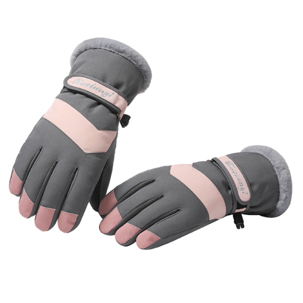 Waterproof Breathable Snowboard Gloves, Insulated Warm Winter Snow Gloves, Fits Both Men & Women 3545974770698