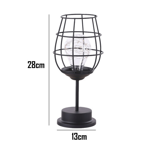 Retro Iron Night Light, Creative Wine Bottle Table Lamp, for Hotel 1