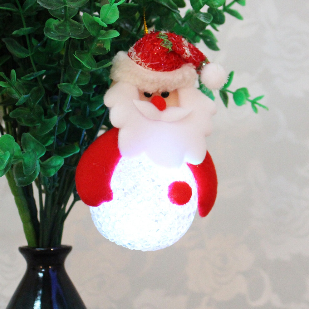 Led Glowing Hainging Santa Claus Christmas Trees Door Decor Ornament Decor 3545974773378