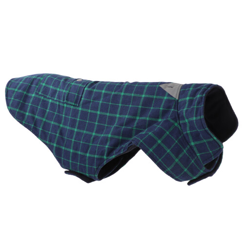 Fleece Lined Dog Coat, Reflective Strips, Adjustable Hook And Loop Straps, Foldable Into A Small Built-in Bag, Lead Hole For Leash, Back Poc 2