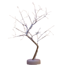 Bonsai-Baumbeleuchtung mit 108 schimmernden LEDs an den Zweigen, batterie- und USB-betrieben