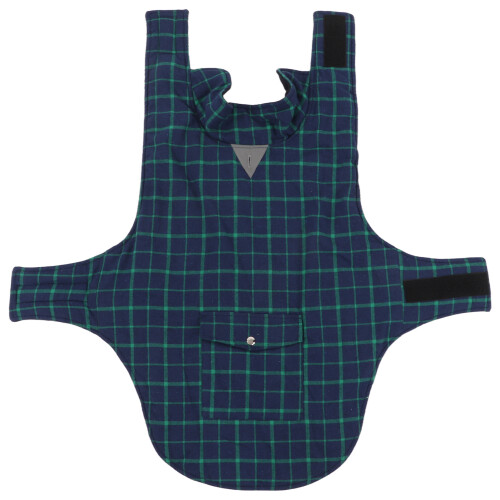 Fleece Lined Dog Coat, Reflective Strips, Adjustable Hook And Loop Straps, Foldable Into A Small Built-in Bag, Lead Hole For Leash, Back Poc