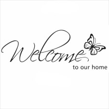 Welcome Home Quote Wall Sticker Living Room Decal Home Decor Art