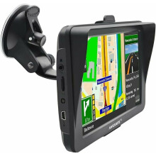 GPS navigátor pre osobné a nákladné autá, vybavený vysielaním v reálnom čase, dotykovou obrazovkou a upozornením na rýchlostné kam