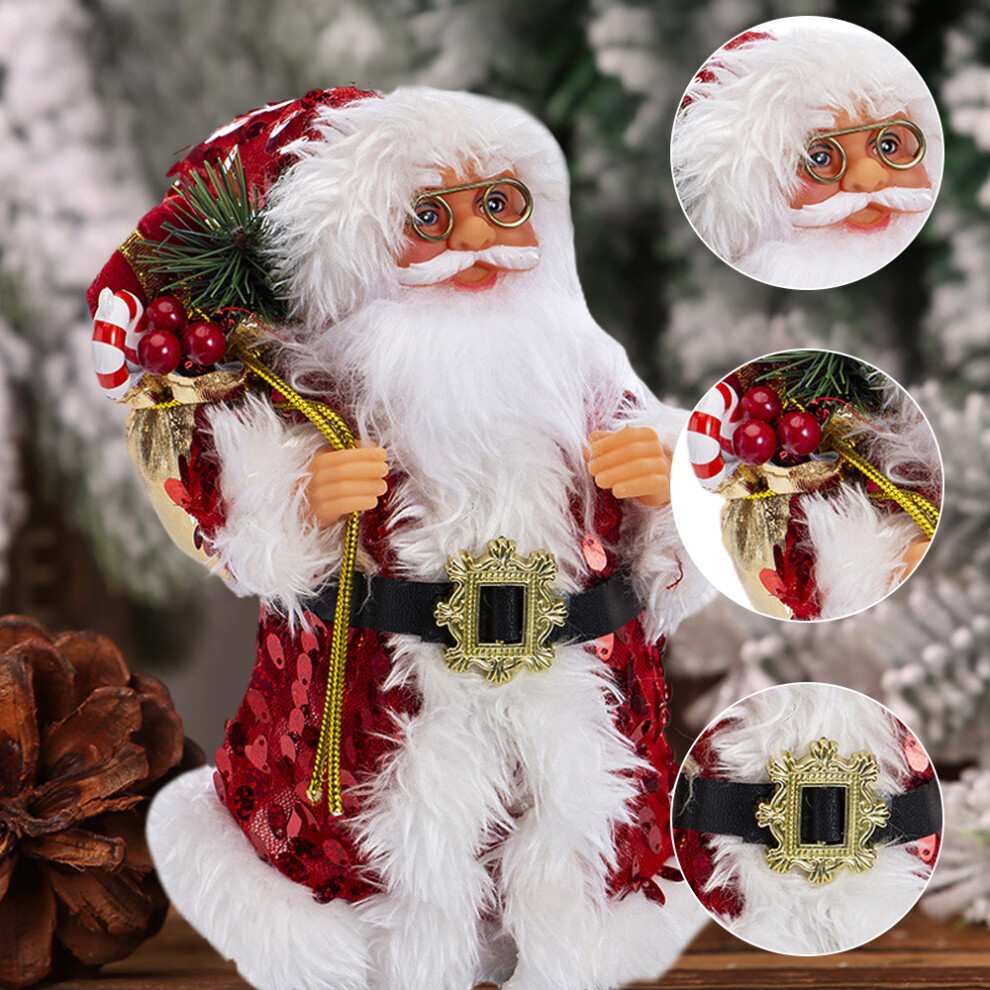 Standing Swinging Santa Claus Doll Plush Toy Christmas Gift Decorations Desktop Christmas Ornaments 3545974782561