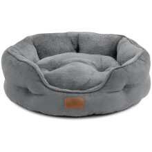 Chew Proof Dog Bed for Small Dogs, Anti Anxiety Supportive Plush Calming Dog Bed for Indoor Pets, Non-Slip Base for Stability, Easy Machine