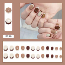 Press on Nails European Fake Nails Press on Nails UV Seal Glossy Full Coverage Fit Nails Artificial False Nails Nails Compatible with Women