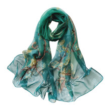 Lightweight Scarves Fashion Flowers Print Women Cotton Wrap Scarf Head Shawl Summer Gift