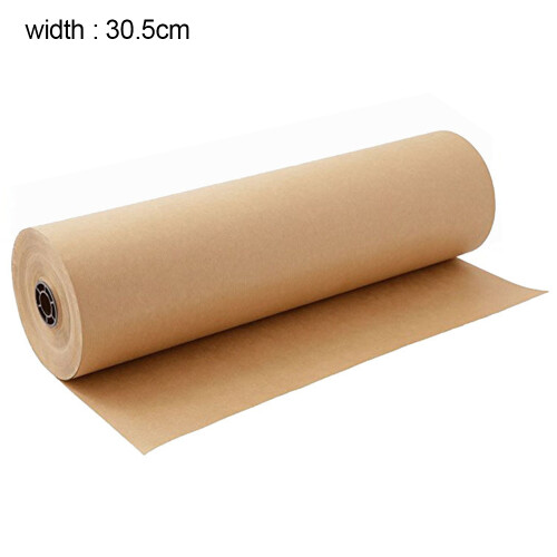 Ρολό χαρτιού Kraft 12" x 1200" (100 ft) Μεγάλο καφέ ρολό χαρτιού - Ιδανικό για συσκε 1