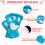 Cat Claw Bear Paw Fingerless Winter Plush Gloves 3
