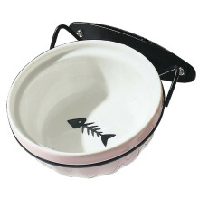 Elevated Cat Bowls With Unglazed Bottom For Stability, Comfortable Feeding Height Promotes Correct Eating Posture, Smooth Edges To Prevent I