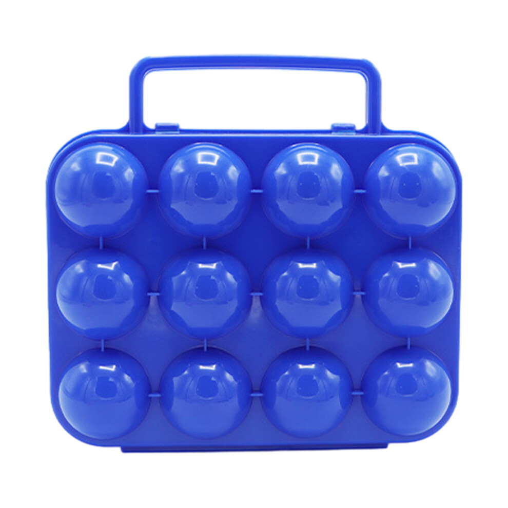 Egg Holder Portable Camping Carrier For 12 Eggs Case Box With Carrying Handle Egg Storage Box Container Eggs Tray Bins Egg Organizer Egg Con 3545974787030