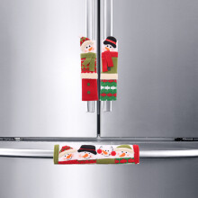 Refrigerator Handle Covers Christmas Decorations for Kitchen Appliance Oven Door Handle Xmas Decor Ornaments Snowman