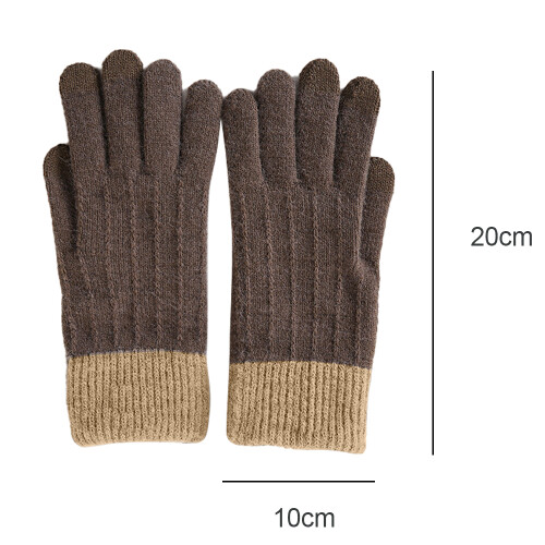 Winter Touchscreen Stretch Thermal Magic Gloves Warm Wool Knitted Thick Fleece Lined 1