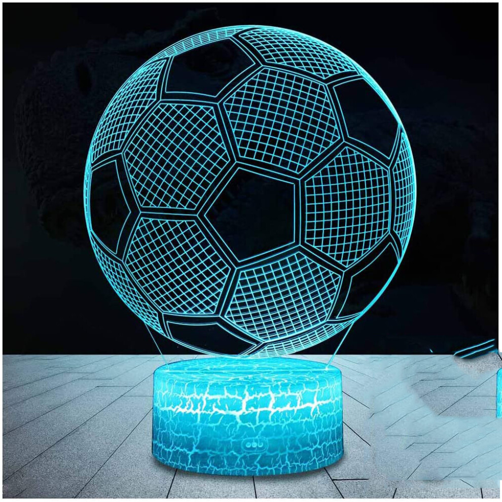 Football 3D Lamp, Led Night Illusion Lamps 7 Colors Changing Touch Control Usb Optical Desk Lamp, Bedside Lamps For Kids Christmas Bir Light 3545974790030