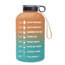 Täglicher Trink-Held, wiederverwendbarer Trinkzähler, auslaufsicherer, lebensmittelechter Kunststoff, tragbare Wasserflasche mit Motivations