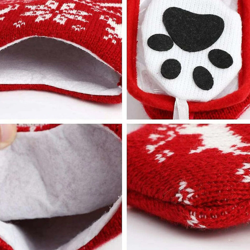 Christmas Knit Dog Stockings Bone/Fish Shape Pet Stockings For Dogs Christmas Holiday Decoration 3545974786736