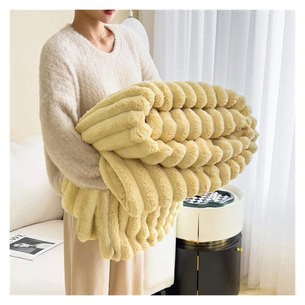 Luxury Plush Throw Blanket, Cozy, Fluffy, For Bed, Sofa 3545974789447